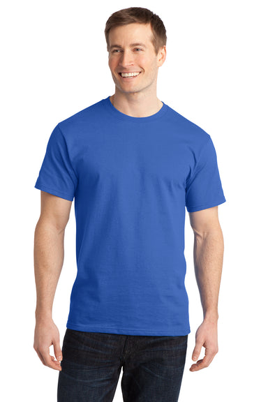 Port & Company PC150 Mens Short Sleeve Crewneck T-Shirt Royal Blue Front
