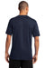 Port & Company PC380 Mens Dry Zone Performance Moisture Wicking Short Sleeve Crewneck T-Shirt Navy Blue Back