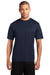 Port & Company PC380 Mens Dry Zone Performance Moisture Wicking Short Sleeve Crewneck T-Shirt Navy Blue Front
