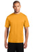 Port & Company PC380 Mens Dry Zone Performance Moisture Wicking Short Sleeve Crewneck T-Shirt Gold Front