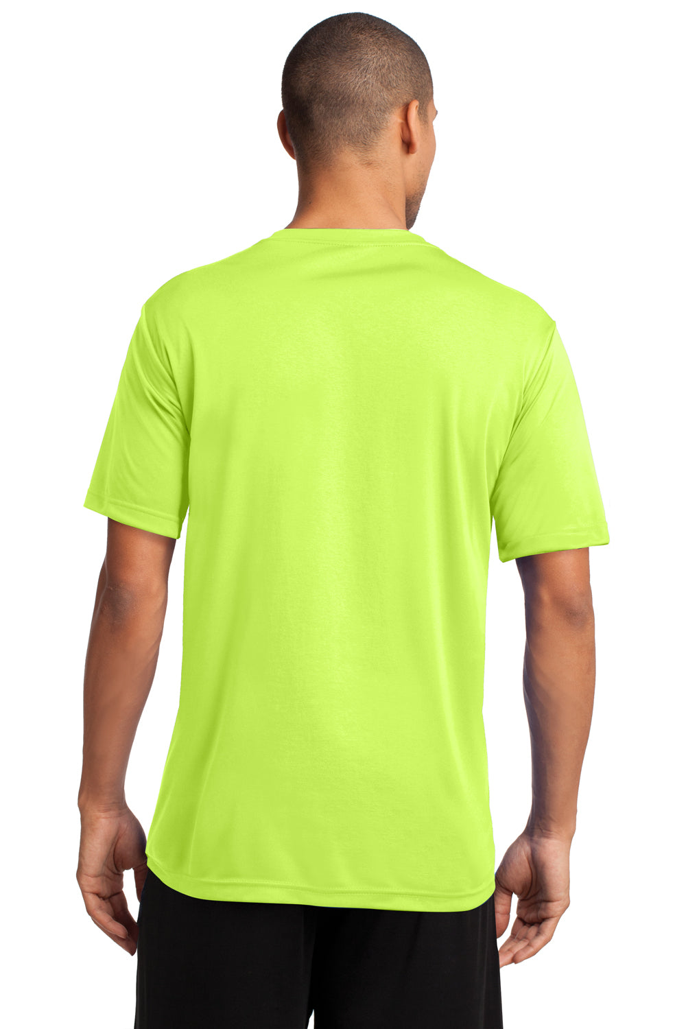 Port & Company PC380 Mens Dry Zone Performance Moisture Wicking Short Sleeve Crewneck T-Shirt Neon Yellow Back