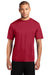 Port & Company PC380 Mens Dry Zone Performance Moisture Wicking Short Sleeve Crewneck T-Shirt Red Front