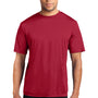 Port & Company Mens Dry Zone Performance Moisture Wicking Short Sleeve Crewneck T-Shirt - Red