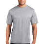 Port & Company Mens Dry Zone Performance Moisture Wicking Short Sleeve Crewneck T-Shirt - Silver Grey
