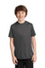 Port & Company PC380Y Youth Dry Zone Performance Moisture Wicking Short Sleeve Crewneck T-Shirt Charcoal Grey Front