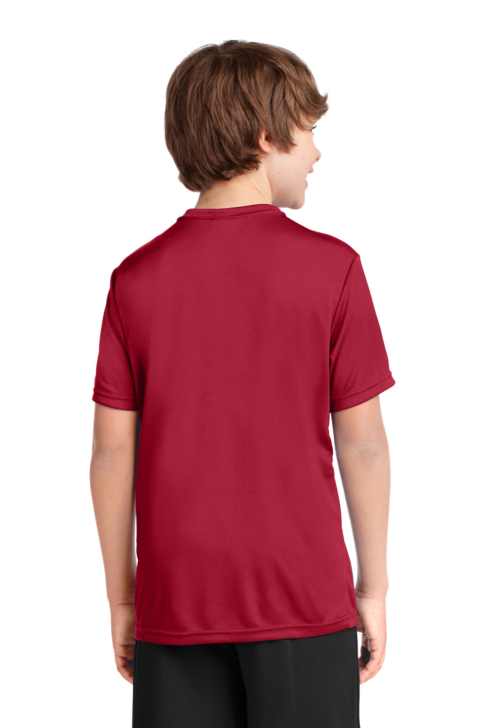 Port & Company PC380Y Youth Dry Zone Performance Moisture Wicking Short Sleeve Crewneck T-Shirt Red Back