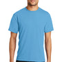 Port & Company Mens Dry Zone Performance Moisture Wicking Short Sleeve Crewneck T-Shirt - Aquatic Blue