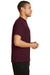 Port & Company PC381 Mens Dry Zone Performance Moisture Wicking Short Sleeve Crewneck T-Shirt Maroon Side