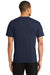 Port & Company PC381 Mens Dry Zone Performance Moisture Wicking Short Sleeve Crewneck T-Shirt Navy Blue Back