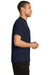 Port & Company PC381 Mens Dry Zone Performance Moisture Wicking Short Sleeve Crewneck T-Shirt Navy Blue Side