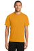Port & Company PC381 Mens Dry Zone Performance Moisture Wicking Short Sleeve Crewneck T-Shirt Gold Front