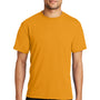 Port & Company Mens Dry Zone Performance Moisture Wicking Short Sleeve Crewneck T-Shirt - Gold