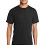Port & Company Mens Dry Zone Performance Moisture Wicking Short Sleeve Crewneck T-Shirt - Jet Black