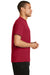 Port & Company PC381 Mens Dry Zone Performance Moisture Wicking Short Sleeve Crewneck T-Shirt Red Side