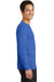 Port & Company PC381LS Mens Dry Zone Performance Moisture Wicking Long Sleeve Crewneck T-Shirt Royal Blue Side