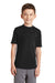 Port & Company PC381Y Youth Dry Zone Performance Moisture Wicking Short Sleeve Crewneck T-Shirt Black Front