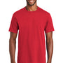 Port & Company Mens Fan Favorite Short Sleeve Crewneck T-Shirt - Athletic Red