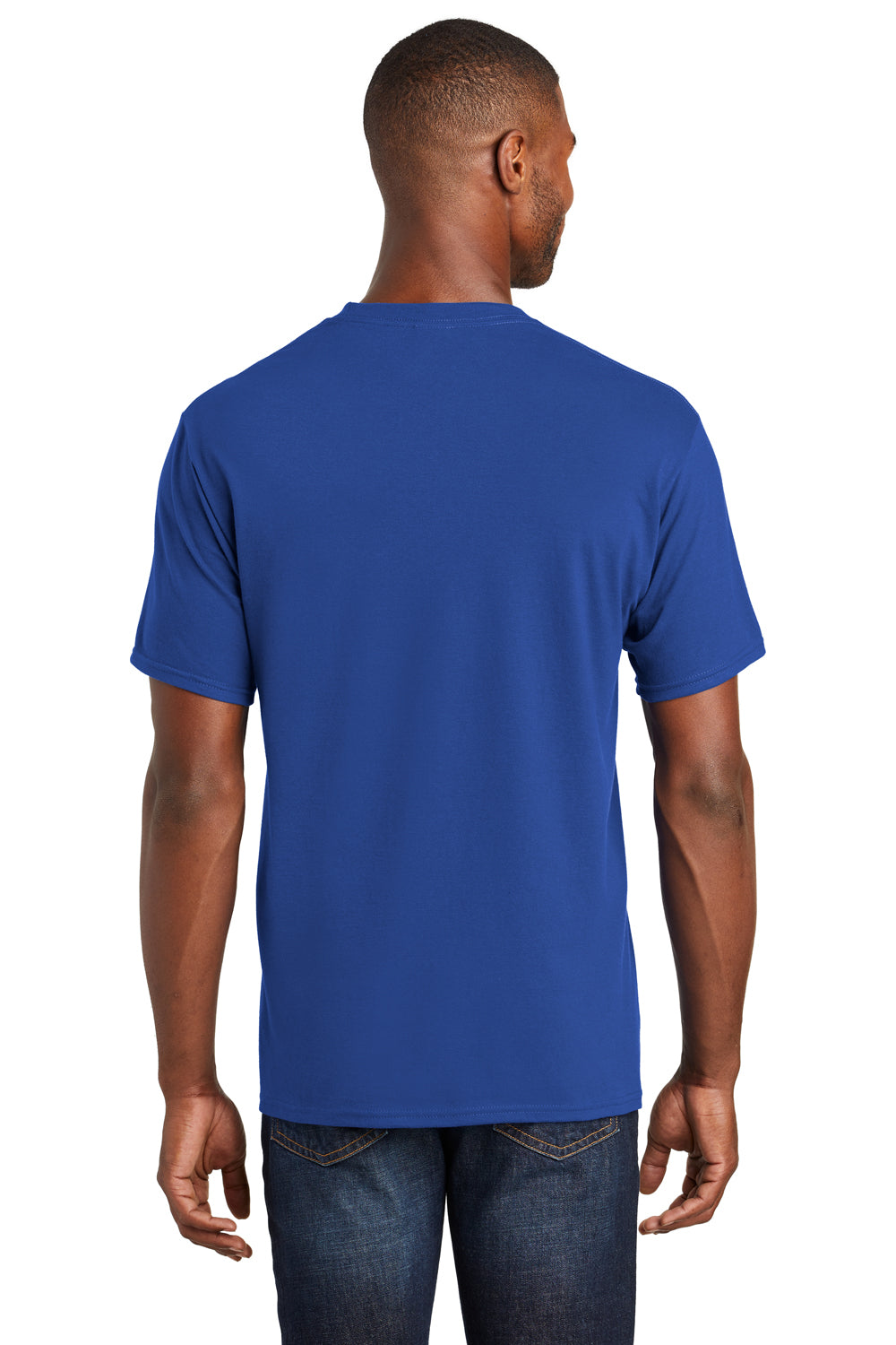 Port & Company PC450 Mens Fan Favorite Short Sleeve Crewneck T-Shirt Athletic Royal Blue Back