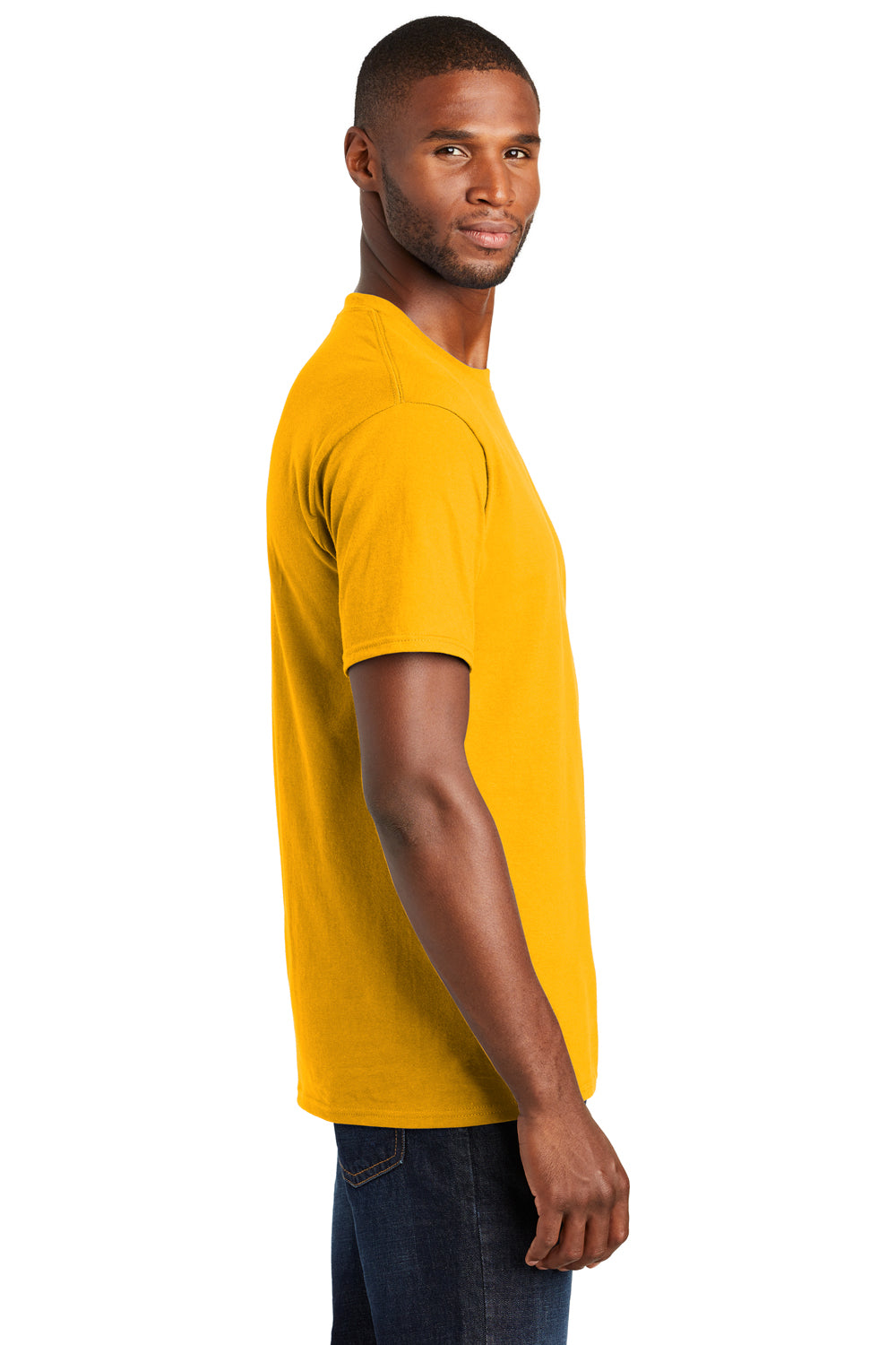 Port & Company PC450 Mens Fan Favorite Short Sleeve Crewneck T-Shirt Gold Side
