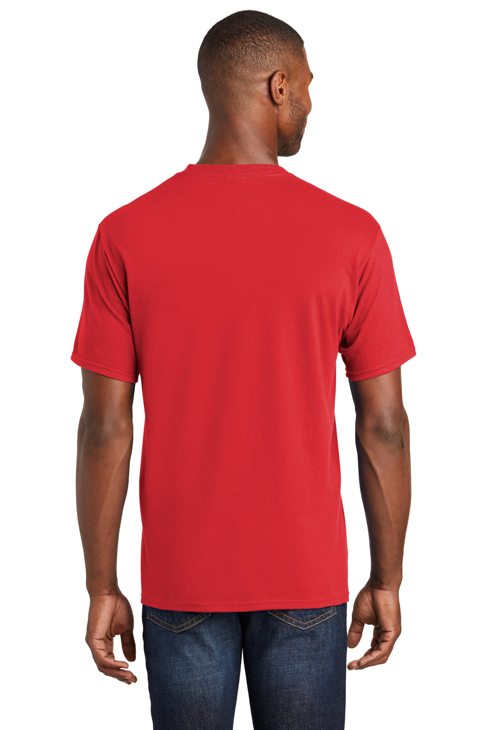Port & Company PC450 Mens Fan Favorite Short Sleeve Crewneck T-Shirt Red Back
