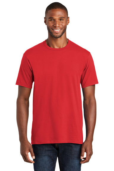 Port & Company PC450 Mens Fan Favorite Short Sleeve Crewneck T-Shirt Red Front
