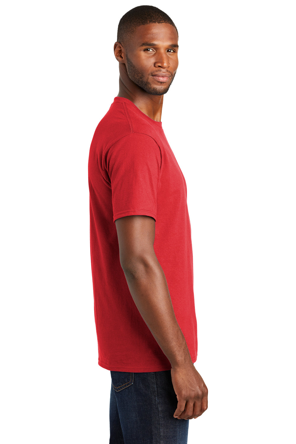 Port & Company PC450 Mens Fan Favorite Short Sleeve Crewneck T-Shirt Red Side
