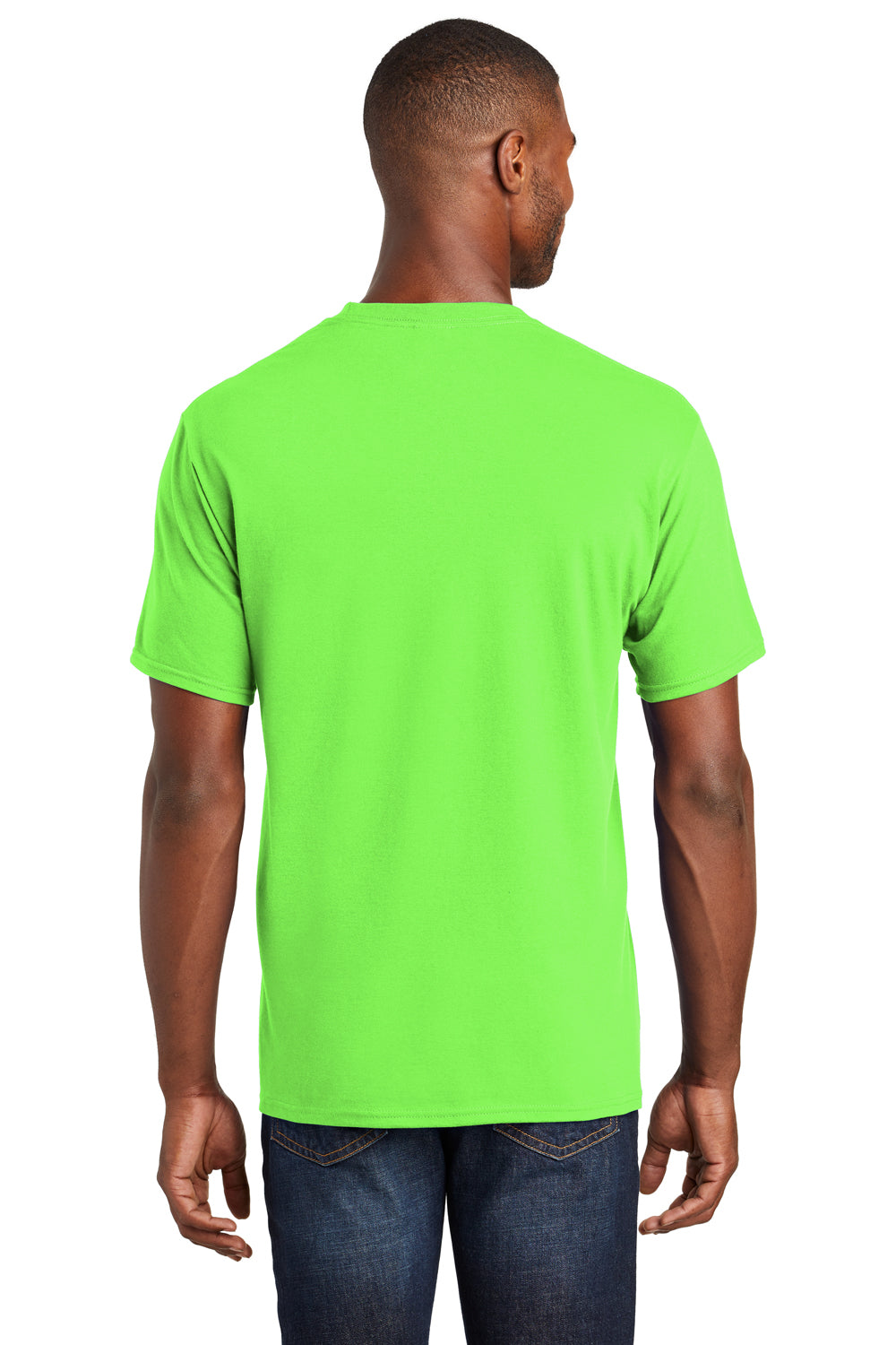 Port & Company PC450 Mens Fan Favorite Short Sleeve Crewneck T-Shirt Flash Green Back