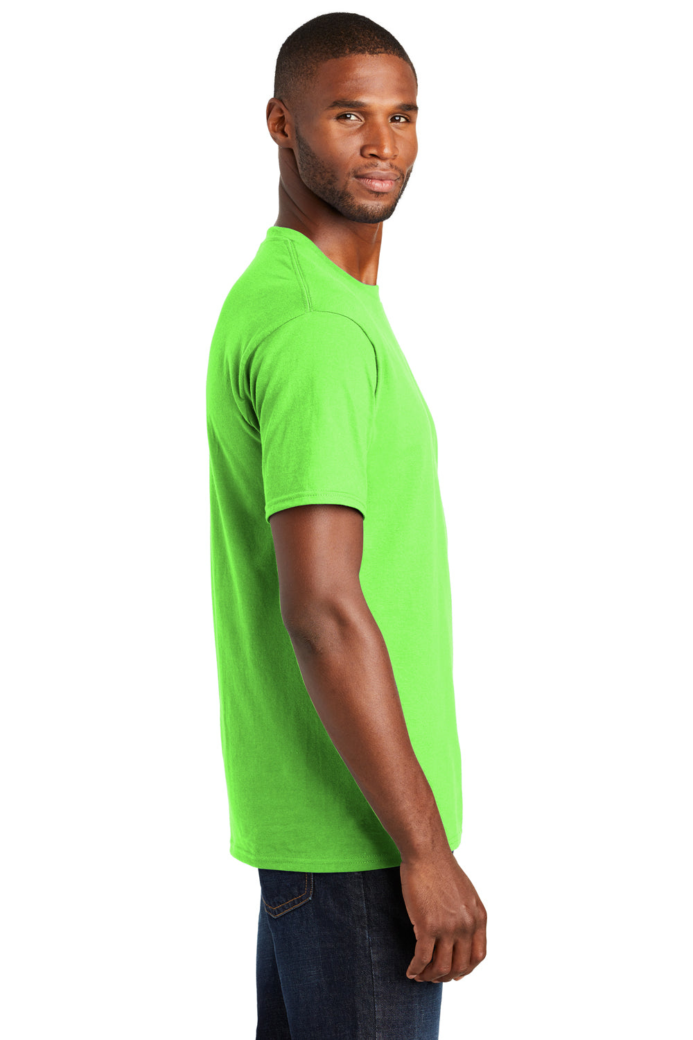 Port & Company PC450 Mens Fan Favorite Short Sleeve Crewneck T-Shirt Flash Green Side