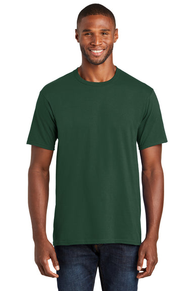 Port & Company PC450 Mens Fan Favorite Short Sleeve Crewneck T-Shirt Forest Green Front