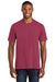 Port & Company PC450 Mens Fan Favorite Short Sleeve Crewneck T-Shirt Garnet Red Front