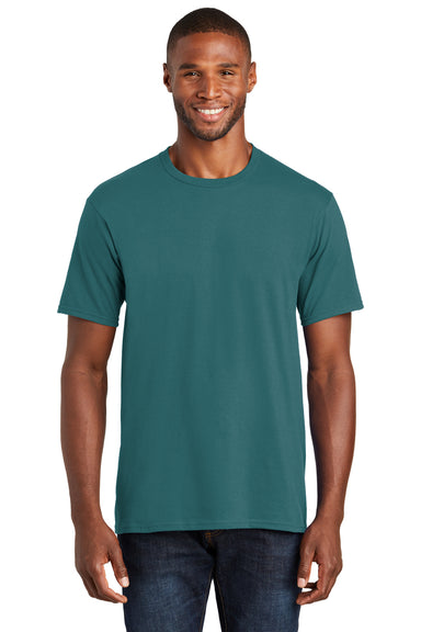 Port & Company PC450 Mens Fan Favorite Short Sleeve Crewneck T-Shirt Marine Green Front
