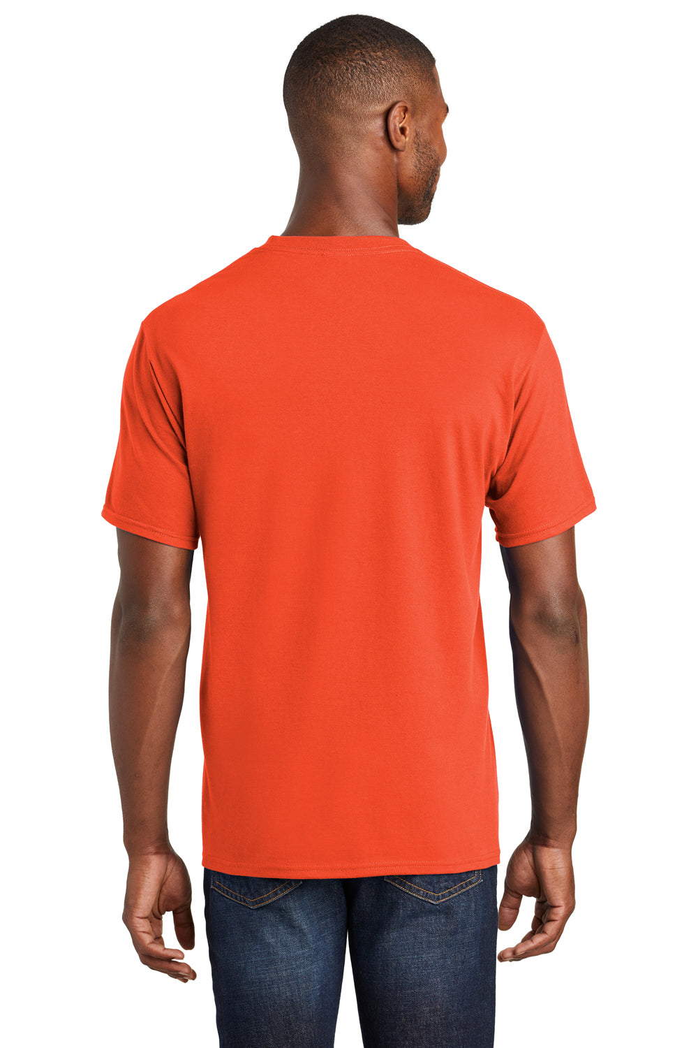 Port & Company PC450 Mens Fan Favorite Short Sleeve Crewneck T-Shirt Orange Back