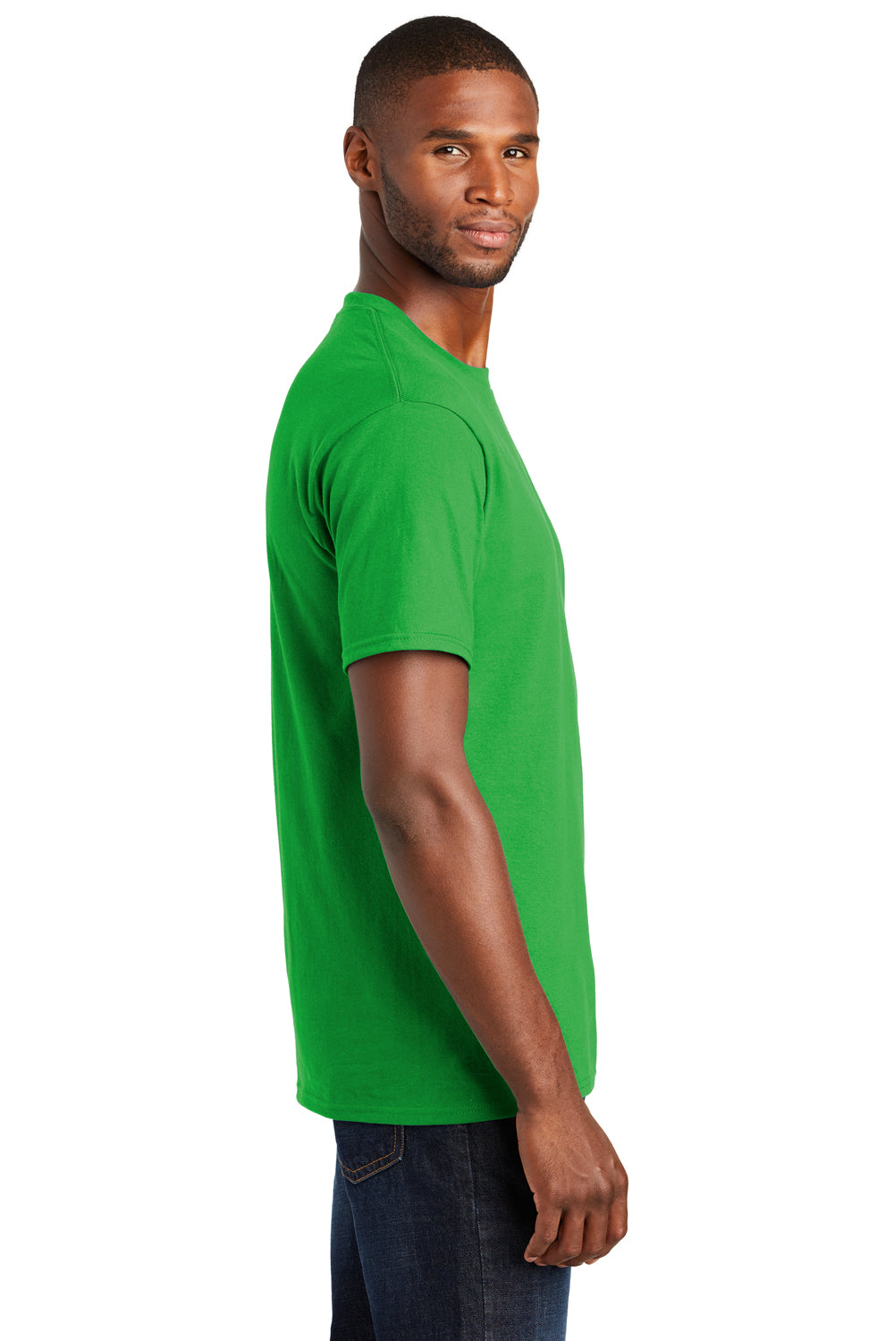 Port & Company PC450 Mens Fan Favorite Short Sleeve Crewneck T-Shirt Kelly Green Side