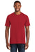 Port & Company PC450 Mens Fan Favorite Short Sleeve Crewneck T-Shirt Team Cardinal Red Front