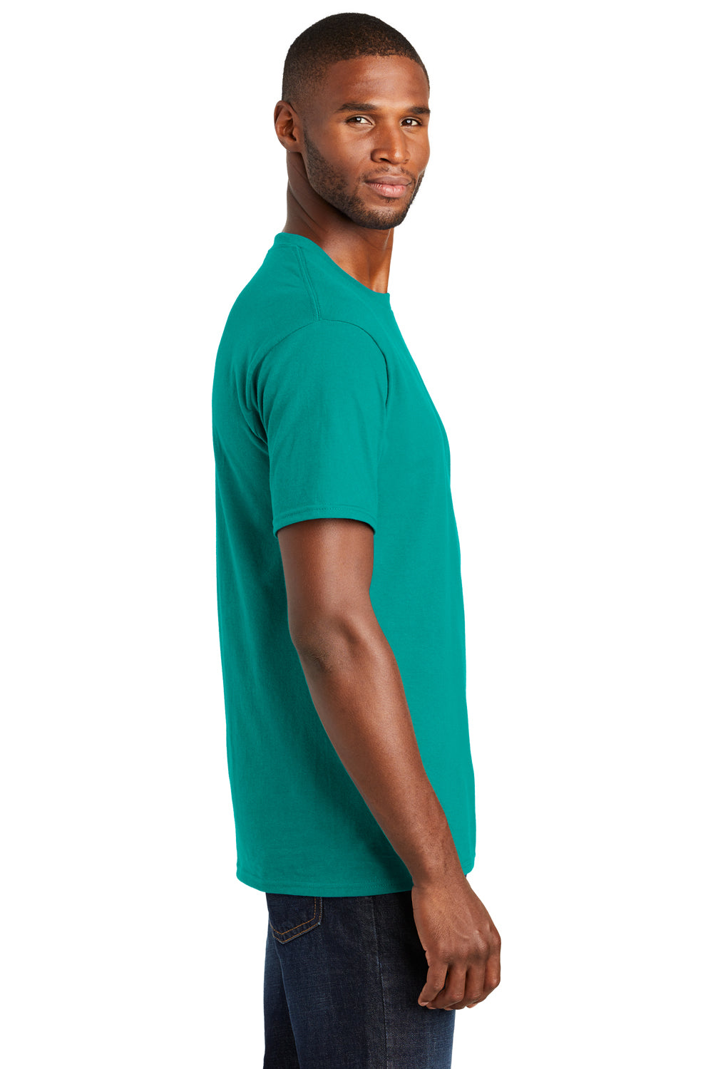 Port & Company PC450 Mens Fan Favorite Short Sleeve Crewneck T-Shirt Teal Green Side