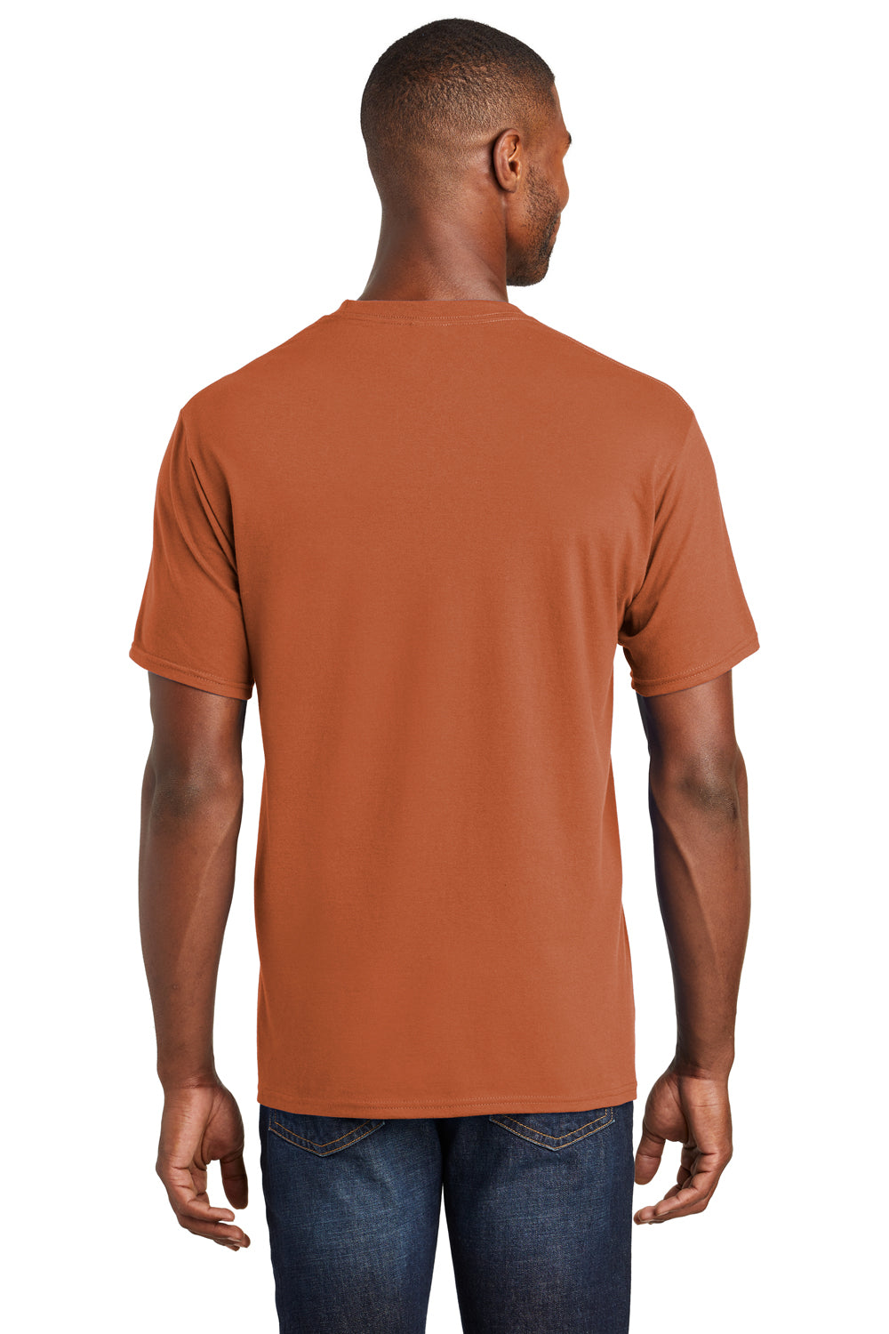 Port & Company PC450 Mens Fan Favorite Short Sleeve Crewneck T-Shirt Texas Orange Back