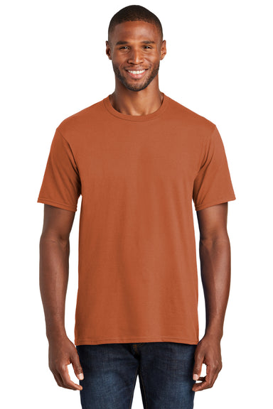 Port & Company PC450 Mens Fan Favorite Short Sleeve Crewneck T-Shirt Texas Orange Front