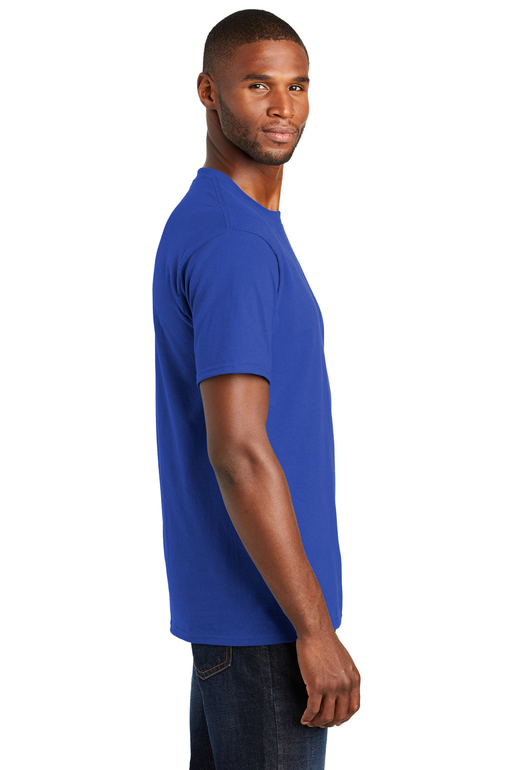 Port & Company PC450 Mens Fan Favorite Short Sleeve Crewneck T-Shirt Royal Blue Side