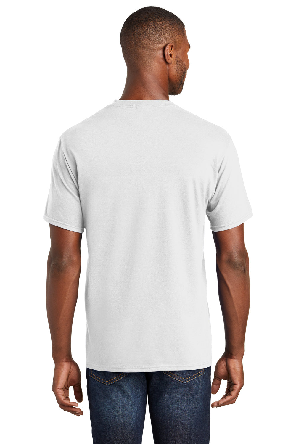 Port & Company PC450 Mens Fan Favorite Short Sleeve Crewneck T-Shirt White Back