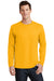 Port & Company PC450LS Mens Fan Favorite Long Sleeve Crewneck T-Shirt Gold Front