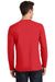 Port & Company PC450LS Mens Fan Favorite Long Sleeve Crewneck T-Shirt Red Back