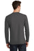 Port & Company PC450LS Mens Fan Favorite Long Sleeve Crewneck T-Shirt Charcoal Grey Back