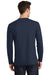 Port & Company PC450LS Mens Fan Favorite Long Sleeve Crewneck T-Shirt Deep Navy Blue Back