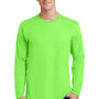 Port & Company Mens Fan Favorite Long Sleeve Crewneck T-Shirt - Flash Green