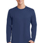 Port & Company Mens Fan Favorite Long Sleeve Crewneck T-Shirt - Team Navy Blue