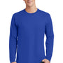 Port & Company Mens Fan Favorite Long Sleeve Crewneck T-Shirt - True Royal Blue