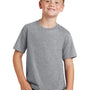 Port & Company Youth Fan Favorite Short Sleeve Crewneck T-Shirt - Heather Grey