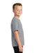 Port & Company PC450Y Youth Fan Favorite Short Sleeve Crewneck T-Shirt Heather Grey Side