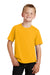 Port & Company PC450Y Youth Fan Favorite Short Sleeve Crewneck T-Shirt Gold Front