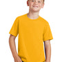 Port & Company Youth Fan Favorite Short Sleeve Crewneck T-Shirt - Bright Gold